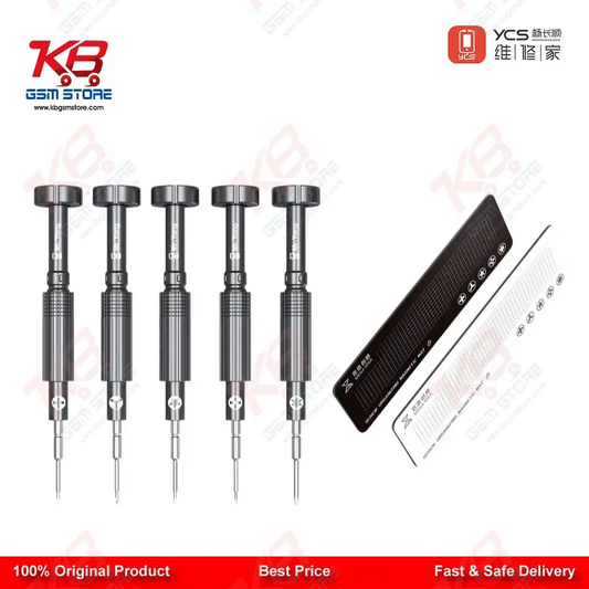 YCS Mr.Yang 2D 5-in-1 S2 Steel Screwdriver Set for Mobile Repair