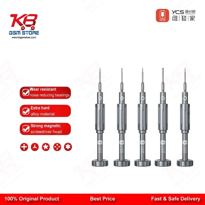 YCS Mr.Yang 2D 5-in-1 S2 Steel Screwdriver Set for Mobile Repair