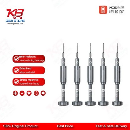YCS Mr.Yang 2D 5-in-1 S2 Steel Screwdriver Set for Mobile Repair