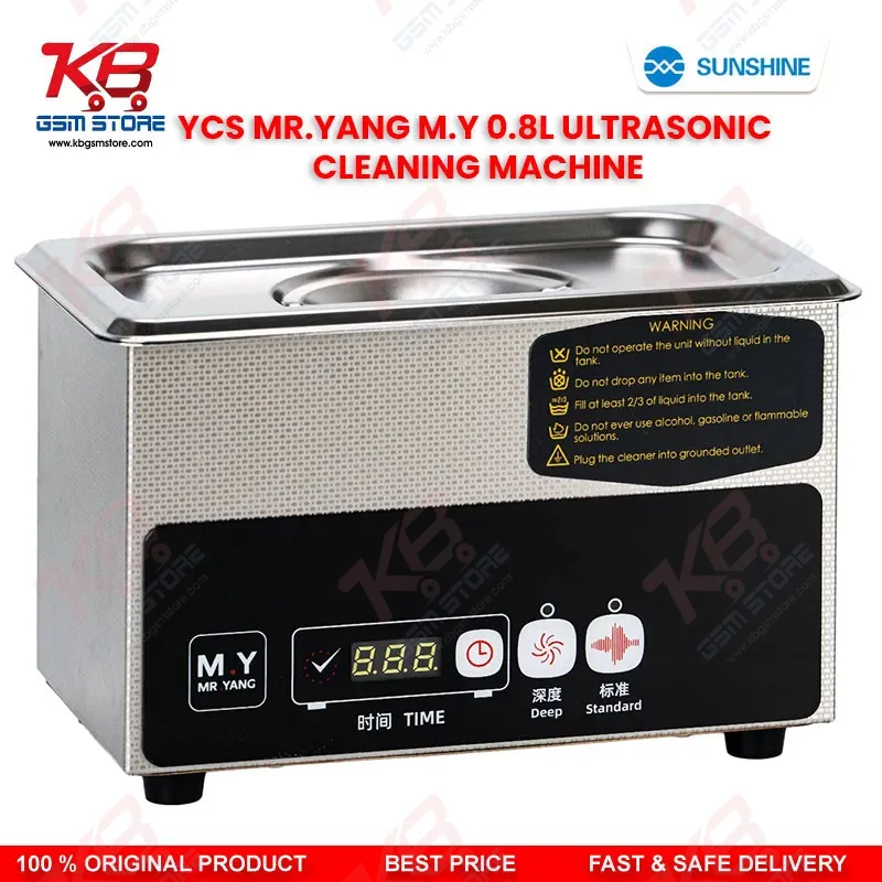 YCS Mr.Yang M.Y C08 0.8L Ultrasonic Cleaning Machine for Mobile PCB Motherboard IC Repair
