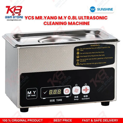 YCS Mr.Yang M.Y C08 0.8L Ultrasonic Cleaning Machine for Mobile PCB Motherboard IC Repair