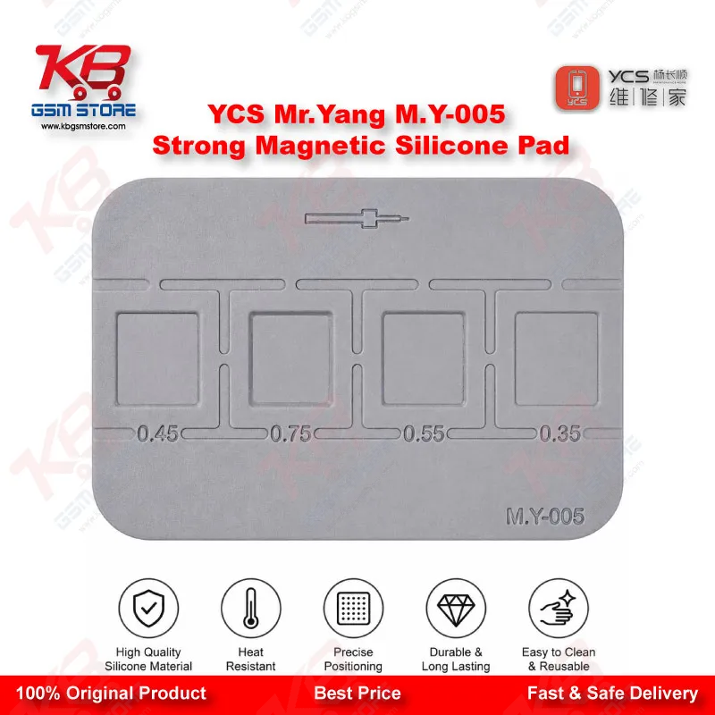 YCS Mr.Yang M.Y-005 Strong Magnetic Silicone Pad – Heat-Resistant Tin Planting Mat