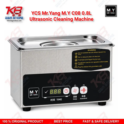 YCS Mr.Yang M.Y C08 0.8L Ultrasonic Cleaning Machine for Mobile PCB Motherboard IC Repair