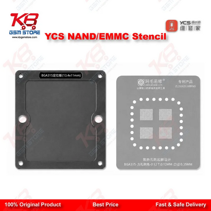 YCS Character Library Hard Disk BGA Reballing Stencil - EMMC/EMCP/NAND Chip Reballing Tool