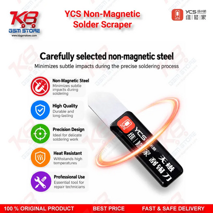 YCS Non-Magnetic Solder Scraper for CPU IC Tin Cleaning