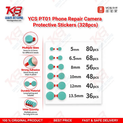YCS PT01 Phone Repair Camera Protective Stickers (328pcs)