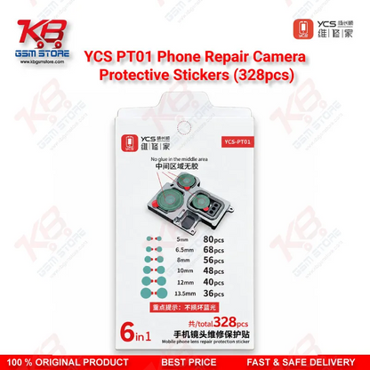 YCS PT01 Phone Repair Camera Protective Stickers (328pcs)