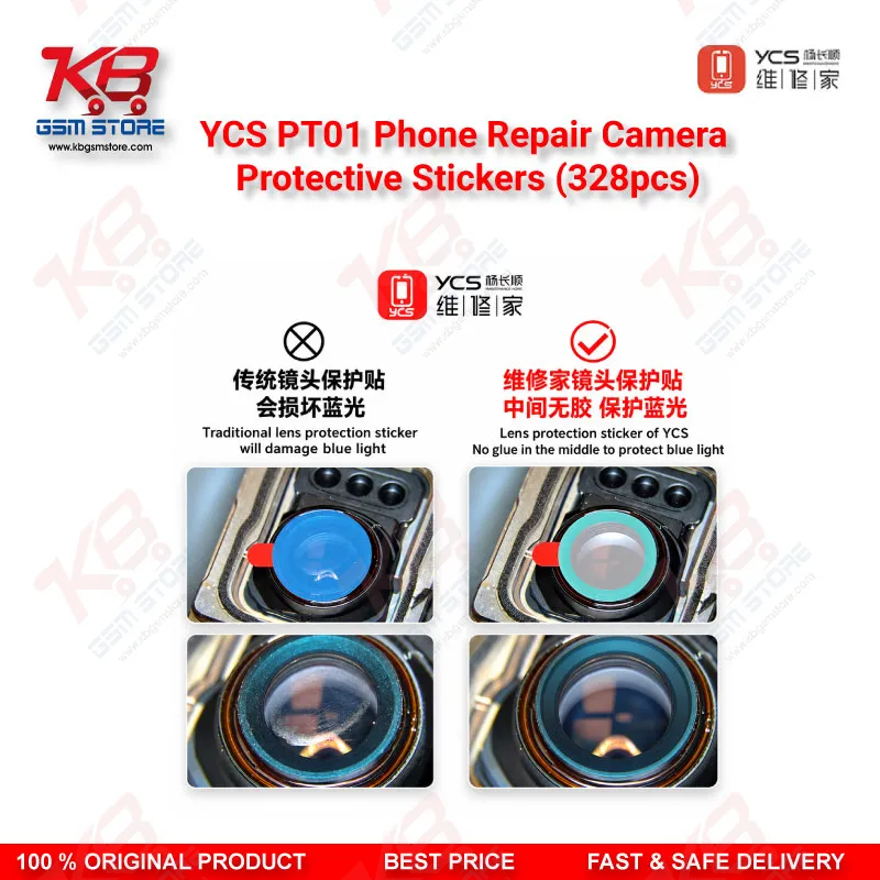 YCS PT01 Phone Repair Camera Protective Stickers (328pcs)
