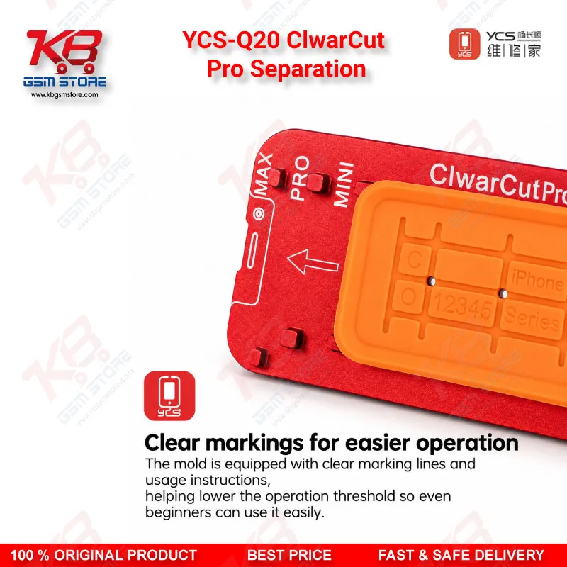 YCS-Q20 ClwarCut Pro Separation Pad for Flat/Curved Screens