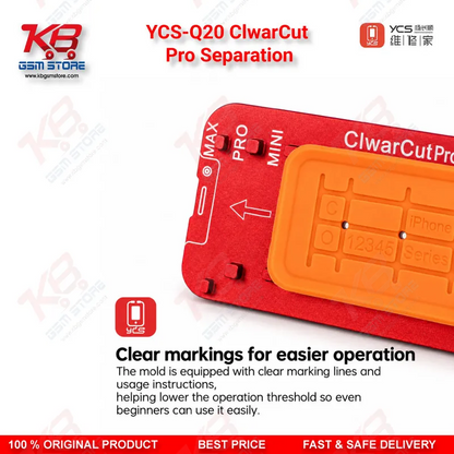 YCS-Q20 ClwarCut Pro Separation Pad for Flat/Curved Screens