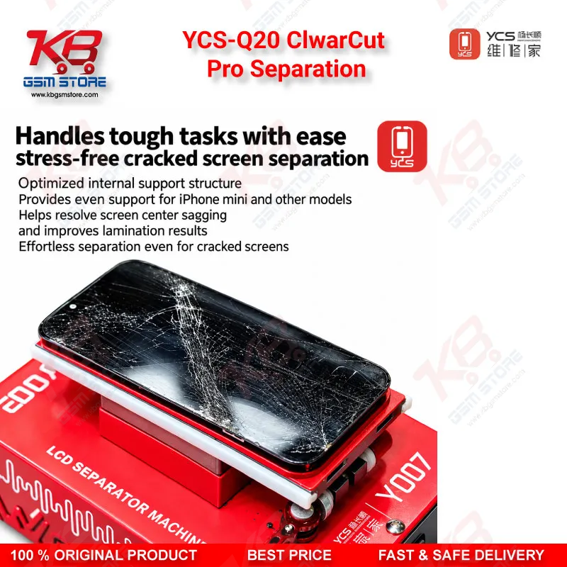 YCS-Q20 ClwarCut Pro Separation Pad for Flat/Curved Screens