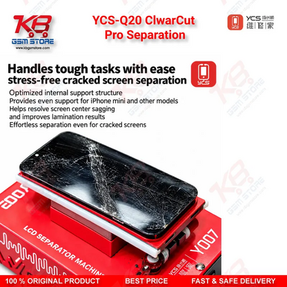 YCS-Q20 ClwarCut Pro Separation Pad for Flat/Curved Screens
