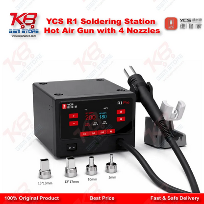 YCS R1 Soldering Station Hot Air Gun with 4 Nozzles