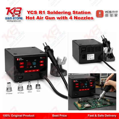 YCS R1 Soldering Station Hot Air Gun with 4 Nozzles