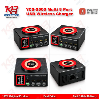 YCS-S500 Multi 8 Port USB Wireless Charger
