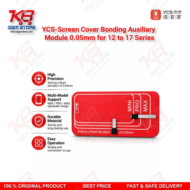 YCS-Screen Cover Bonding Auxiliary Module 0.05mm for 12 to 17 Series