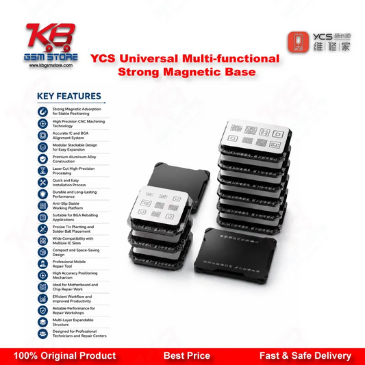 YCS Universal Multi-functional Strong Magnetic Base for IC Reballing & BGA Tin Planting