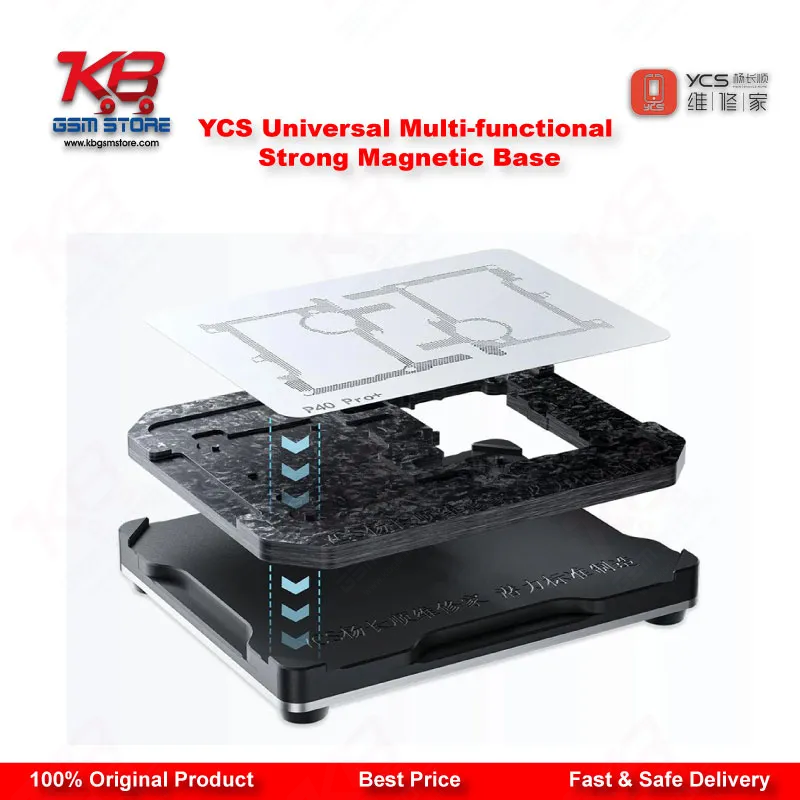 YCS Universal Multi-functional Strong Magnetic Base for IC Reballing & BGA Tin Planting