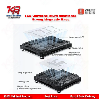 YCS Universal Multi-functional Strong Magnetic Base for IC Reballing & BGA Tin Planting
