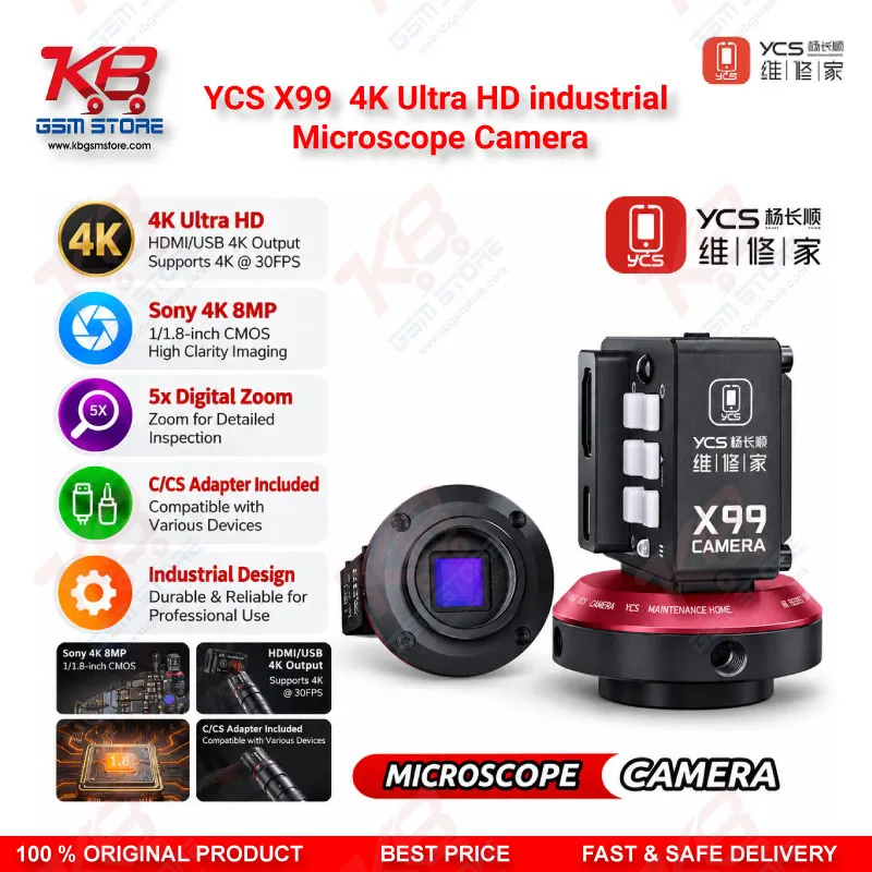 YCS X99 4K Ultra HD industrial Microscope Camera 8MP HDMI