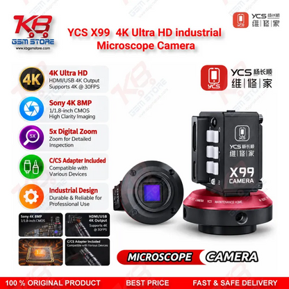 YCS X99 4K Ultra HD industrial Microscope Camera 8MP HDMI