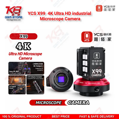 YCS X99 4K Ultra HD industrial Microscope Camera 8MP HDMI