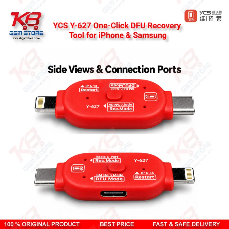 YCS Y-627 One-Click DFU Recovery Tool for iPhone & Samsung
