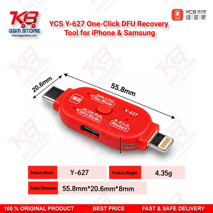 YCS Y-627 One-Click DFU Recovery Tool for iPhone & Samsung