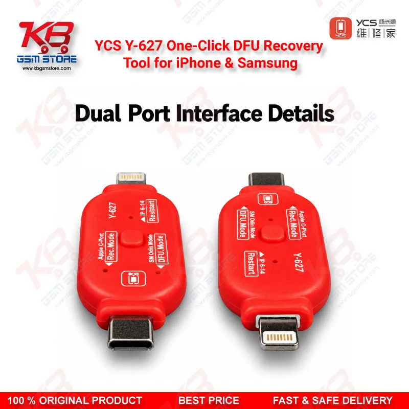 YCS Y-627 One-Click DFU Recovery Tool for iPhone & Samsung