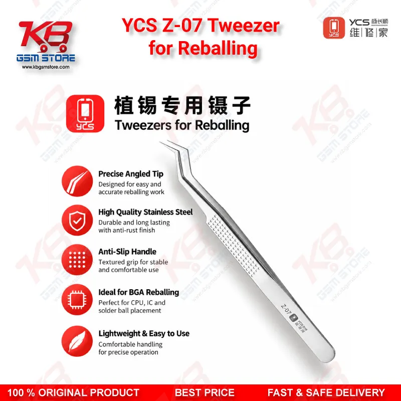 YCS Z-07 Tweezer for Reballing | BGA Chip Repair Pakistan
