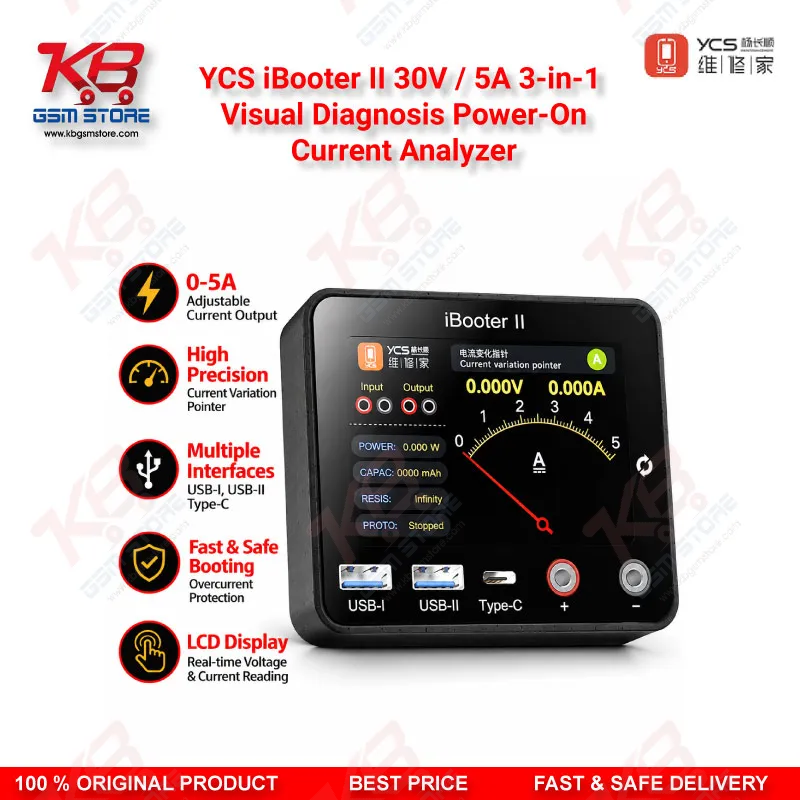 YCS iBooter II 30V / 5A Power-On Current Analyzer Pakistan