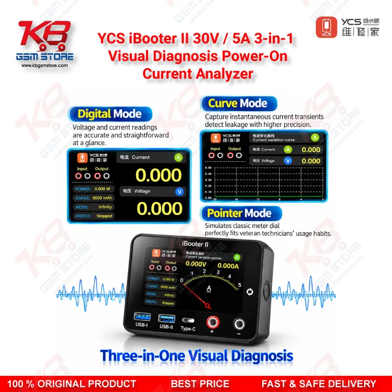 YCS iBooter II 30V / 5A Power-On Current Analyzer Pakistan