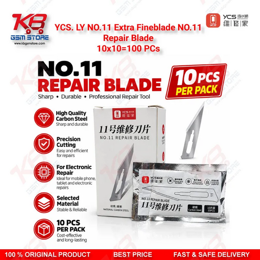 YCS-LY No.11 Extra Fine Blade (10 Pcs) for CPU Glue Removal