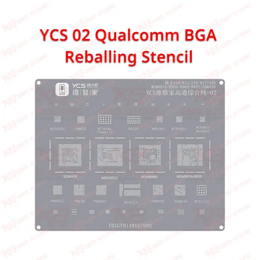 YCS 02 Qualcomm BGA Reballing Stencil