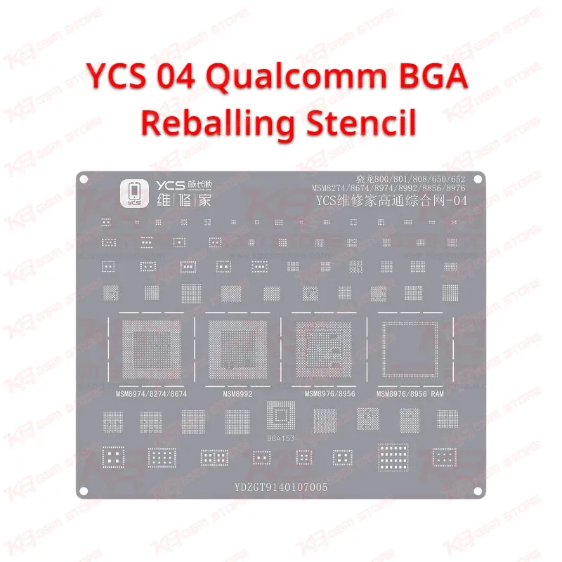 YCS 04 Qualcomm BGA Reballing Stencil
