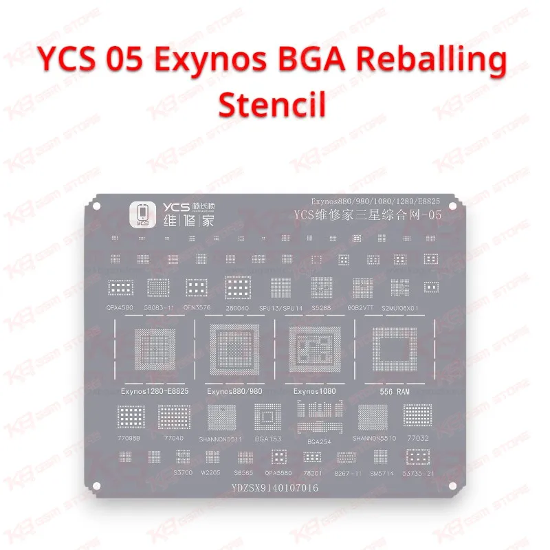 YCS 05 Exynos BGA Reballing Stencil