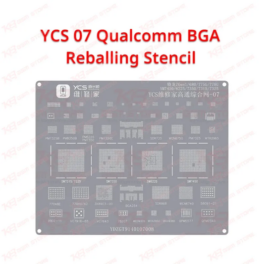 YCS 07 Qualcomm BGA Reballing Stencil