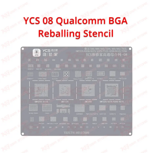 YCS 08 Qualcomm BGA Reballing Stencil