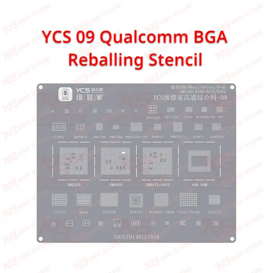 YCS 09 Qualcomm BGA Reballing Stencil