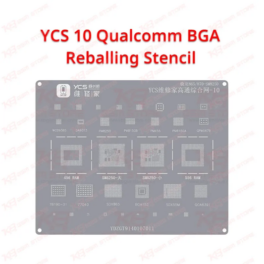 YCS 10 Qualcomm BGA Reballing Stencil