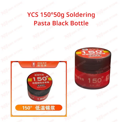 YCS 150°50g Soldering Pasta Black Bottle