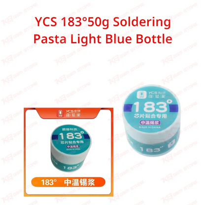 YCS 183°50g Soldering Pasta Light Blue Bottle
