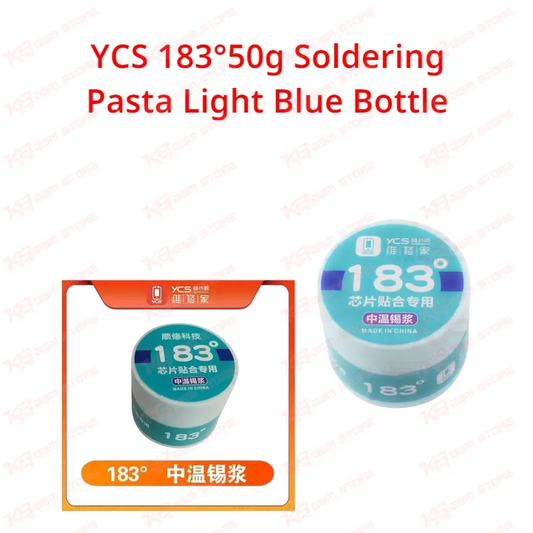 YCS 183°50g Soldering Pasta Light Blue Bottle