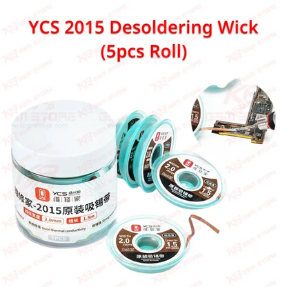 YCS 2015 Desoldering Wick (5pcs Roll)