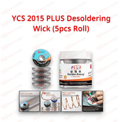 YCS 2015 PLUS Desoldering Wick (5pcs Roll)