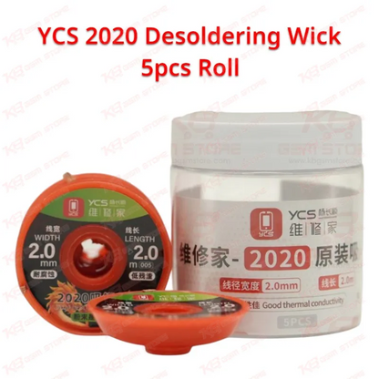 YCS 2020 Desoldering Wick 5pcs Roll