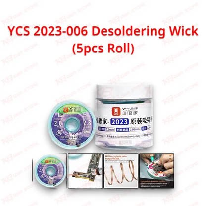 YCS 2023-006 Desoldering Wick (5pcs Roll)