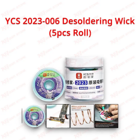 YCS 2023-006 Desoldering Wick (5pcs Roll)