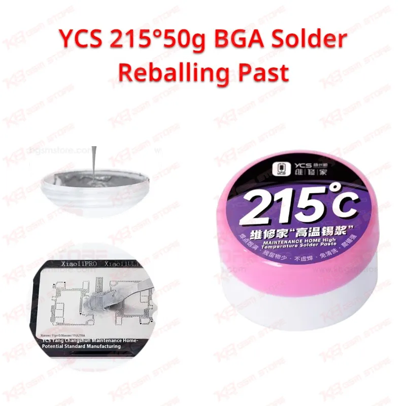 YCS 215°50g BGA Solder Reballing Past