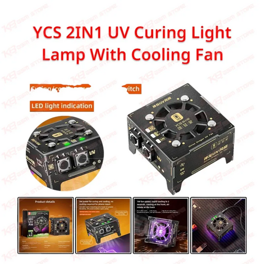 YCS 2IN1 UV Curing Light Lamp With Cooling Fan